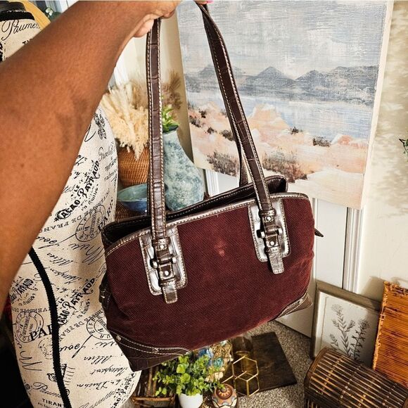 VTG Relic Patchwork Tapestry Detail Boho Shoulder Bag. - Picture 7 of 16